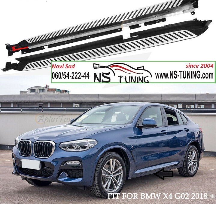 bmw x4 g02 2018 2019 2020 2021 2022 godiste  bocni pragovi alu ugradnja novi sad ns tuning